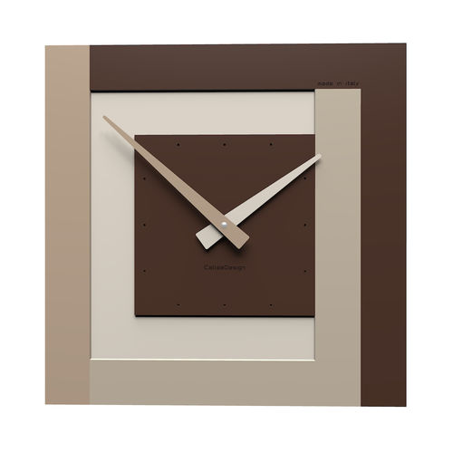 Moderne Uhr - Stripes 36 - Calleadesign snc di L. Callea e C - wandmontiert / Analog / Holz