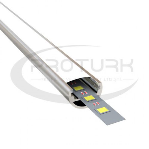 Einbau-Beleuchtungsprofil - Proturk Profil Sanayi İç ve Dış Ticaret Ltd.Ştı. - für Aufbau / LED / Kunststoff
