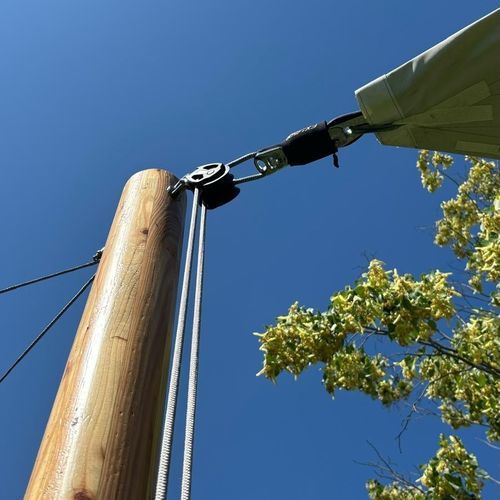UV-beständiges Sonnensegel - Woodspars - wasserundurchlässig / maßgefertigt / windfest