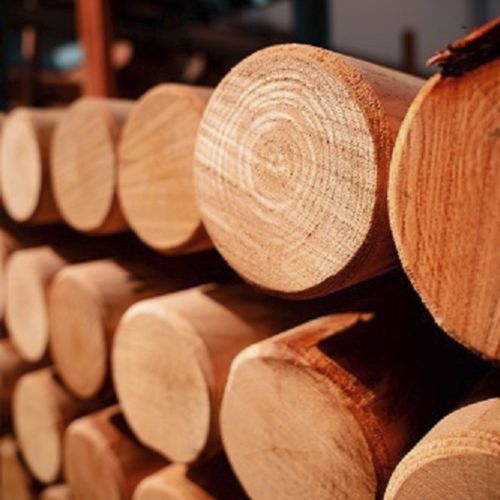 Holzträger - Woodspars - rund / für Haus / Zimmerei