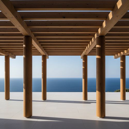 Massivholzträger - Woodspars - rund / Zimmerei / für Pergola