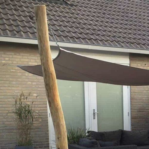 Fertig -Pfeiler / Holz - Woodspars - Segeltuch / Akazie / aus Ökolabel-Robinie