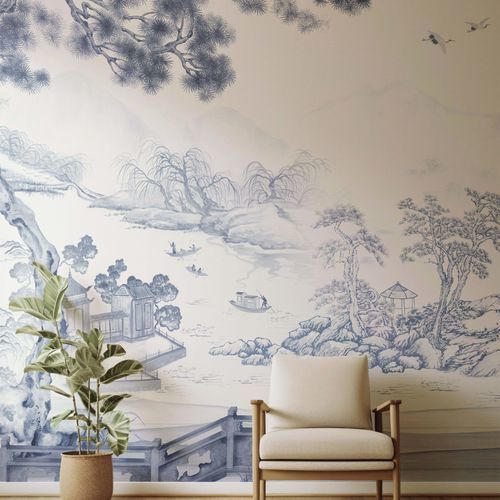 Orient-Tapete - Kam et Leon - Vlies / Vinyl / Blumenmotiv