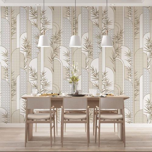 Moderne Tapete - ARCHES BOTANIQUES - Kam et Leon - Vlies / Vinyl / Blumenmotiv