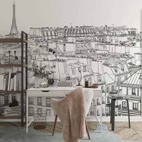 Stil-Tapete - VUE SUR PARIS - Kam et Leon - Vlies / Vinyl / PVC