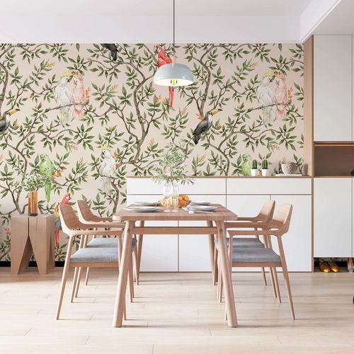 Tapete / biophiles Design - ARBORETUM DES TROPIQUES - Kam et Leon - Vlies / Vinyl / Blumenmotiv