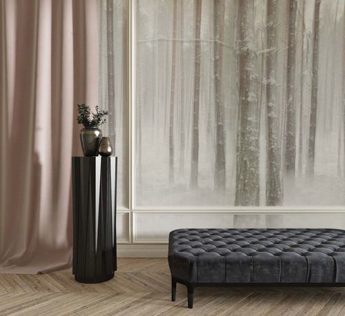 Tapete / skandinavisches Design - FOR&Ecirc;T HIVERNALE - Kam et Leon - Vlies / Vinyl / Naturmotiv