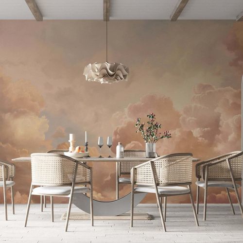 Vliestapete - NUAGE ROMANTIQUE - Kam et Leon - Vinyl / Naturmotiv / Tapetenoptik