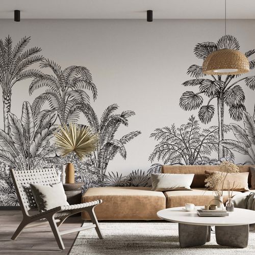 Moderne Tapete - Kam et Leon - Vlies / Vinyl / Blumenmotiv