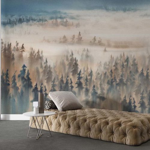 Tapete / biophiles Design - FORÊT BRUMEUSE ENCHANTÉE - Kam et Leon - Vlies / Vinyl / Naturmotiv