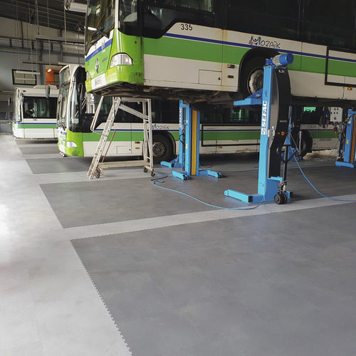 PVC-Bodenbelag - MODULE FACTORY HEAVY X9 - Module 2 - für den Innenraum / Industrie / aus Fliesen