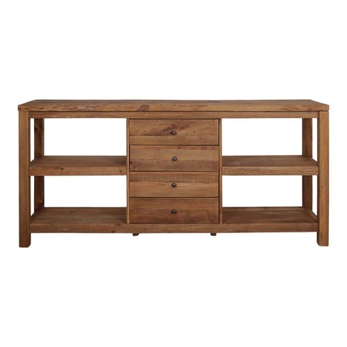 Modernes Sideboard - BERLIOT - MisterWils - Massivholz / Kiefer / mit Regal
