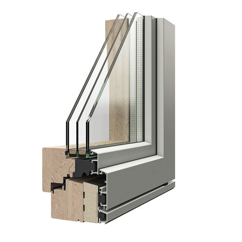 Holz-Aluminium-Fenster - PASSIVE - Caiframe - Aluminium / Schiebe / Flügel