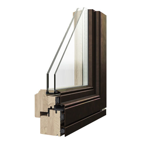 Holz-Bronze-Fenster - AENEUS - Caiframe - Glas / Holz / Schiebe