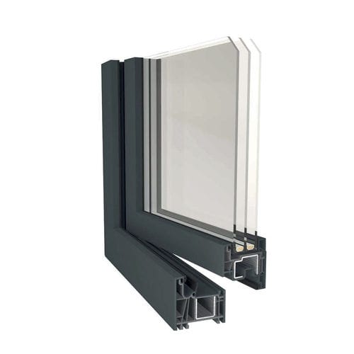 PVC-Fenster - SHINE - Caiframe - Flügel / mit Dreifachverglasung / zweiflügelig