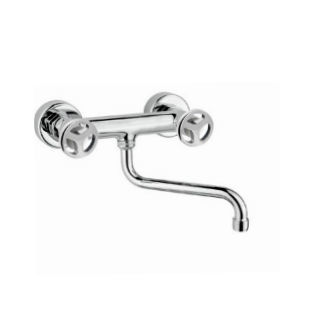 Aufsatz-Einhebelmischer - AT 60 CS 20 - KELLER TAPS - Edelstahl / für Badezimmer / 2-Loch
