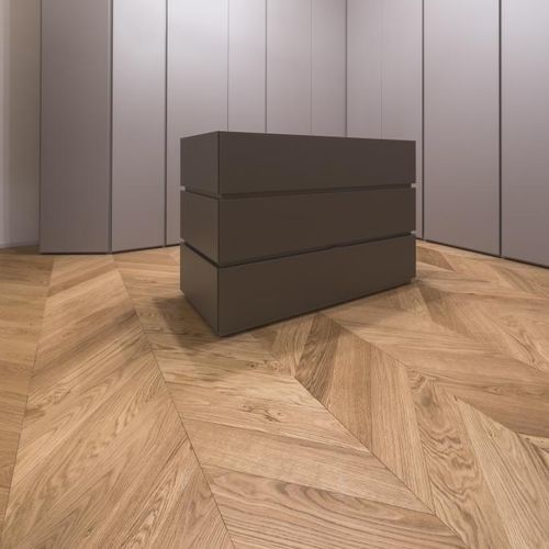 Massivparkett - Spine - BRUNO SRL - Eiche / Teakholz / amerikanischer Nussbaum
