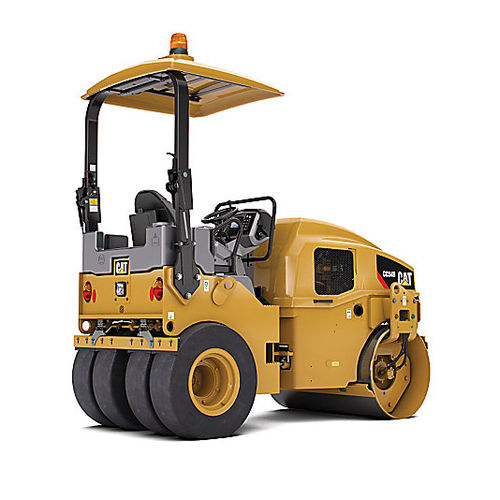 Tandemwalze - CC34B - CATERPILLAR - Einzylinder / Gummirad / Vibration