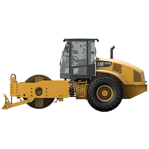 Einzylinder-Walze - CS74B - CATERPILLAR - Vibration / für Boden