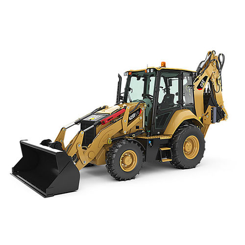 Baggerlader mit Allradlenkung - 420F2 - CATERPILLAR - ergonomisch / Hochlöffel