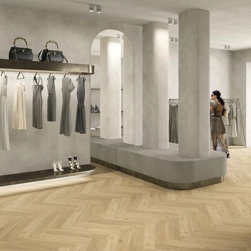 Akustik-Bodenbelag - CREATION 55 RIGID HERRINGBONE  - Gerflor - Contract Sport & Contract Flooring - Vinyl / für den Innenraum / für Wohnbereich