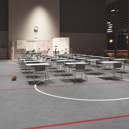 Sportboden für den Innenraum - TARAFLEX® MULTI-USE  - Gerflor - Contract Sport & Contract Flooring - mineralisch / für sportliche Aktivität / für Mehrzweck-Sporthallen