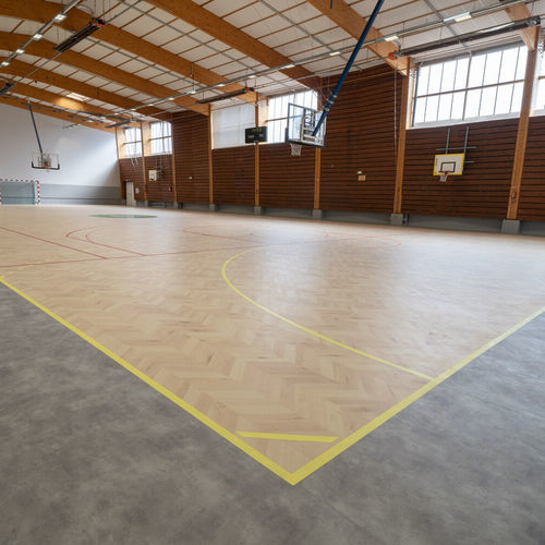 Sportboden für den Innenraum - TARAFLEX® EVOLUTION DRYTEX  - Gerflor - Contract Sport & Contract Flooring - mineralisch / für Schulen / für Mehrzweck-Sporthallen