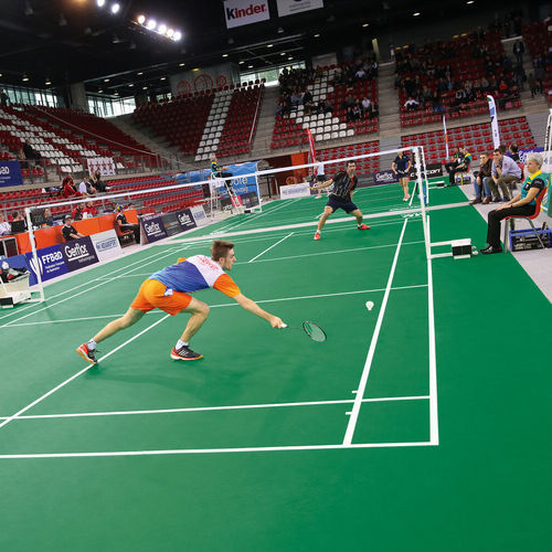 Tragbarer Sportboden - TARAFLEX® BADMINTON - Gerflor - Contract Sport & Contract Flooring - für den Innenraum / Vinyl / Glasfaser