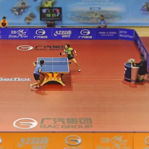 Tragbarer Sportboden - TARAFLEX® TENIS TABLE  - Gerflor - Contract Sport & Contract Flooring - für den Innenraum / Vinyl / Glasfaser