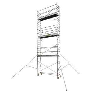 Holzgerüst - STL 255 2 - CENTAURE - Aluminium / hoch / auf Rollen