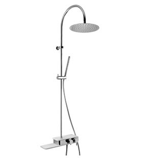 Wandmontiertes Duschsystem - PDCR689BO  - Paini - modern / mit Handbrause / mit festem Brausekopf