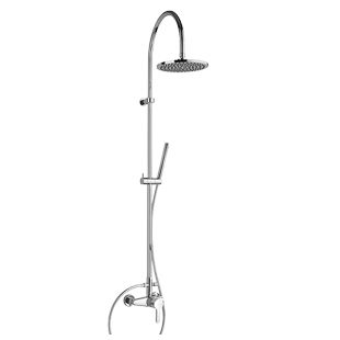 Wandmontiertes Duschsystem - 92CR6891P1 - Paini - modern / thermostatisch / mit Duschkopf auf Duschsäulen