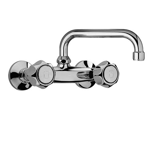 Wandmontierter Zweigriffmischer - ARNO : 37..502 - Paini - Metall / für Küche / 2-Loch