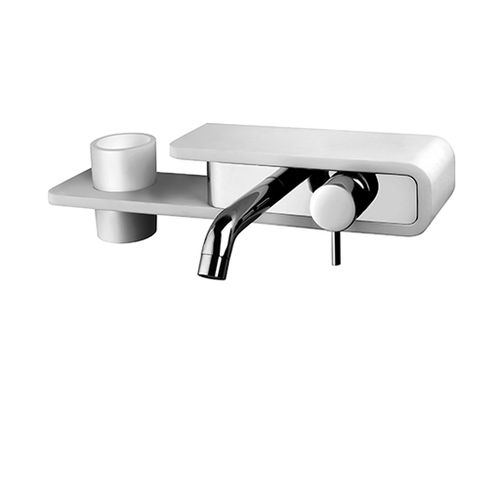 Einhebelmischer für Waschtisch - PAD: PDCR208BO  - Paini - wandmontiert / aus verchromtem Metall / für Badezimmer