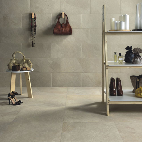 Feinsteinzeugfliesen - KHAKI - CERAMICHE CAESAR - matt / texturiert / für den Innenraum