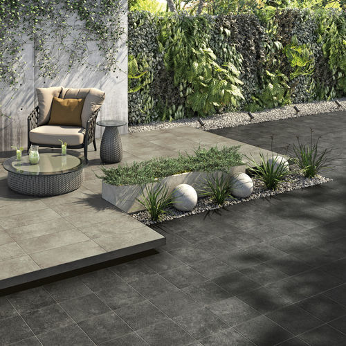 Feinsteinzeugfliesen - DARK - CERAMICHE CAESAR - matt / Relief / für den Innenraum
