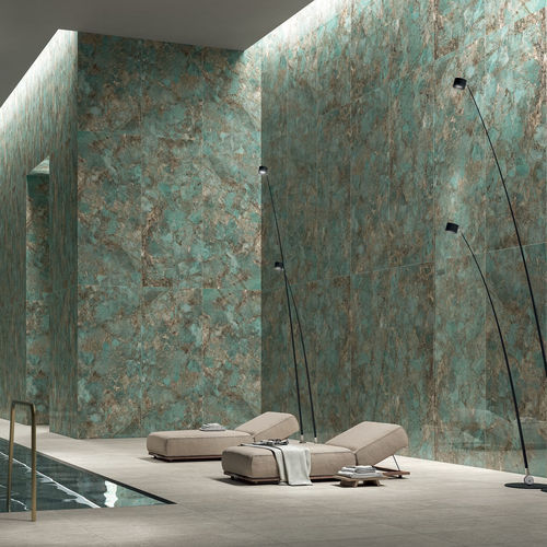 Feinsteinzeugfliesen - LAGOON - CERAMICHE CAESAR - poliert / Hochglanz / für den Innenraum