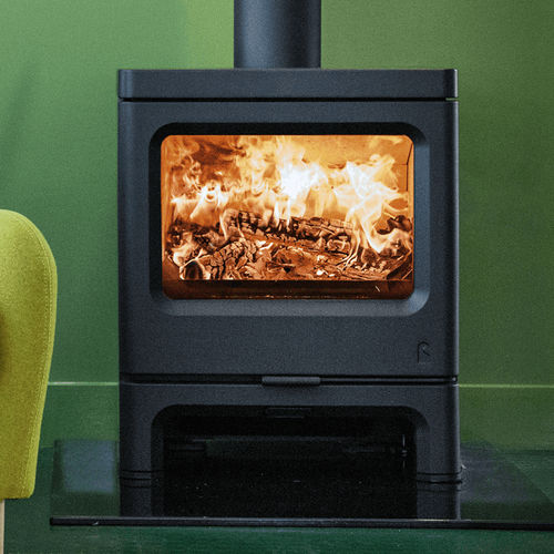 Holz-Kaminofen - SKYE 7 - CHARNWOOD - 7 kW / bodenstehend / modern