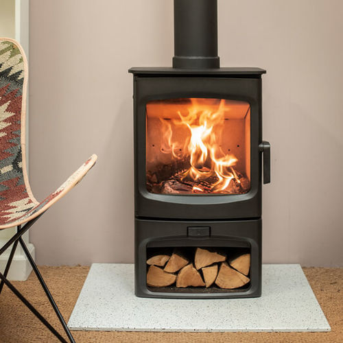 Holz-Kaminofen - AIRE 5 - CHARNWOOD - 0 - 5 kW / bodenstehend / minimalistisch