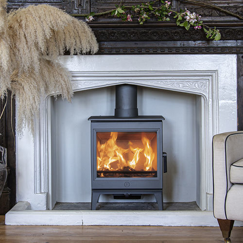 Holz-Kaminofen - Cranmore 7 - CHARNWOOD - 7 kW / auf Füßen / modern