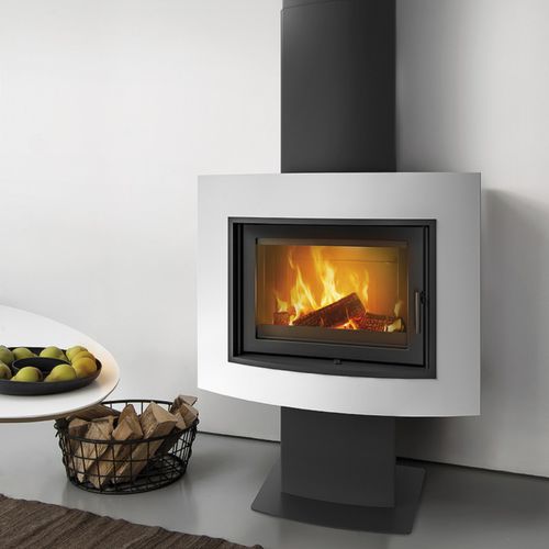 Holz-Kaminofen - SPHERIC - BRISACH SAS - 5 kW...10 kW / 10 kW...20 kW / auf Füßen