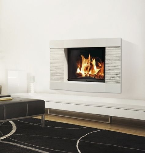 Holzkamin - DUPLEX CORDES - BRISACH SAS - Einbau / Einseitig / geschlossene Feuerstelle