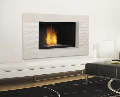 Bioethanol-Kamin - DUPLEX  - BRISACH SAS - Einbau / Einseitig / offene Feuerstelle