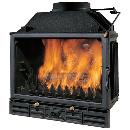 Geschlossene Feuerstelle / Holz - 67 LW1 B - BRISACH SAS - mit 1 Sichtseite / Metall