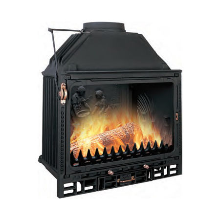 Geschlossene Feuerstelle / Holz - 78 LC 1 - BRISACH SAS - mit 1 Sichtseite / Metall