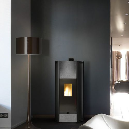 Pelletkaminofen - OLZONE 6 - Cheminées de Chazelles - 5 kW...10 kW / modern / Stahl