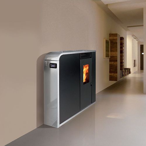 Pelletkaminofen - COMPACT EVO 8C - Cheminées de Chazelles - 5 kW...10 kW / modern / Stahl