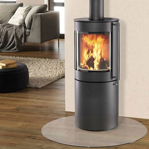 Holz-Kaminofen - ASPIN  - Cheminées de Chazelles - 7 kW / modern / Stahl