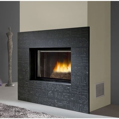 Holzkamin - RAMSES BLACK - Cheminées de Chazelles - Gas / Multibrennstoff / Pellet