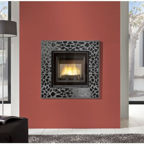 Holzkamin - MOSAIQUE - Cheminées de Chazelles - Einbau / Einseitig / geschlossene Feuerstelle